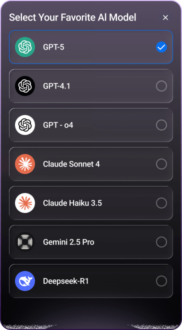 Powered by Leading AI Models