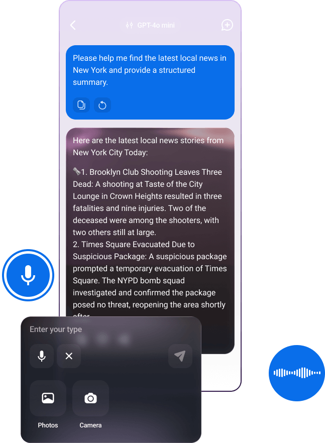 Ask Your Way — Text, Voice, or Photo